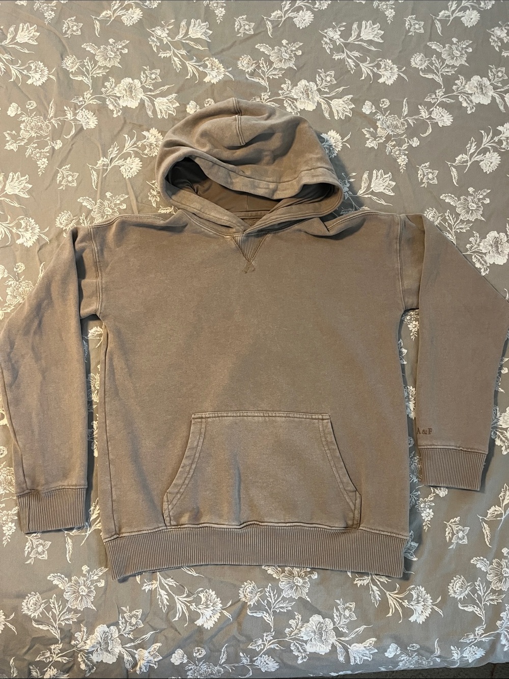abercrombie kids Brown Pullover Hoodie - Faded Taupe
